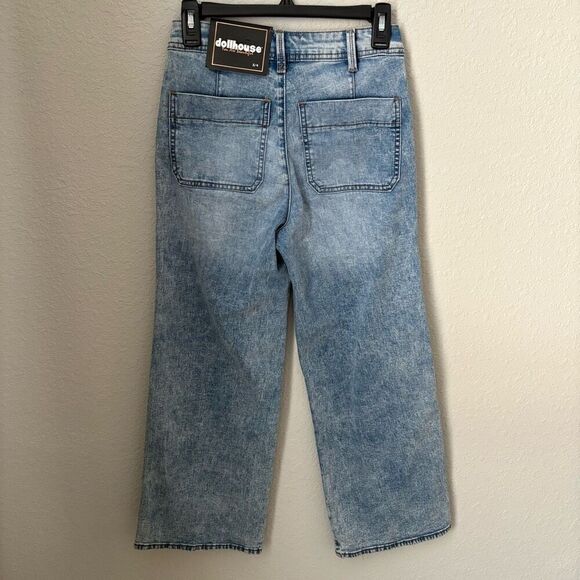 NWT Dollhouse Amber High Rise Wide Leg Jeans Size 3/4 - Picture 6 of 7